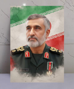 قاب شاسی سردار شهید حاجی زاده/طرح زمینه پرچم ایران