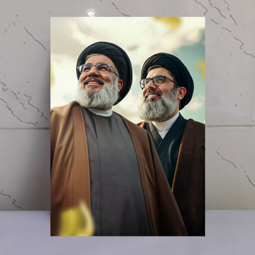 قاب شاسی شهیدان سید حسن نصرالله و سید هاشم صفی الدین