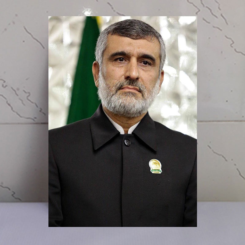 قاب شاسی سردار شهید حاجی زاده با لباس خادمی امام رضا(ع)