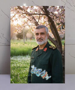 قاب شاسی سردار شهید امیرعلی حاجی زاده طرح باغ و درخت