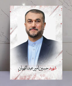 قاب شاسی پرتره عکس شهید حسین امیرعبداللهیان