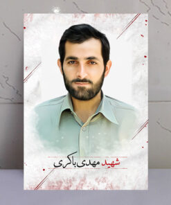 قاب شاسی پرتره عکس شهید مهدی باکری