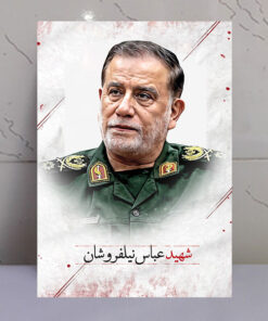 قاب شاسی پرتره عکس شهید عباس نیلفروشان