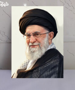 قاب شاسی تصویر باکیفیت نقاشی شهید خامنه ای