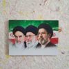 قاب شاسی عکس امامین انقلاب امام خمینی و امام خامنه ای و رهبر شهید