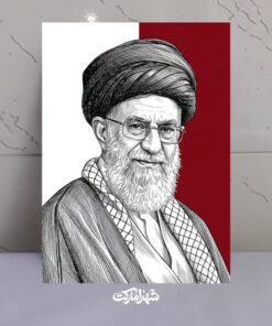 قاب شاسی تصویر خطی امام شهید سید علی خامنه ای