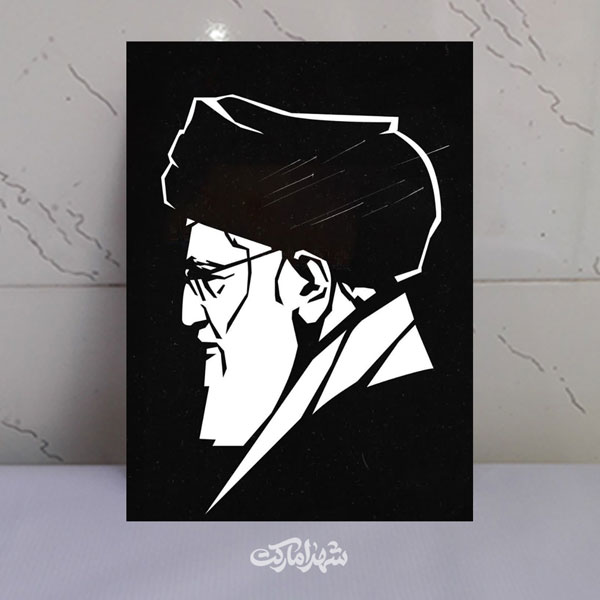 قاب شاسی نقاشی خطی رهبر شهید قاب شاسی نقاشی خطی رهبر شهید