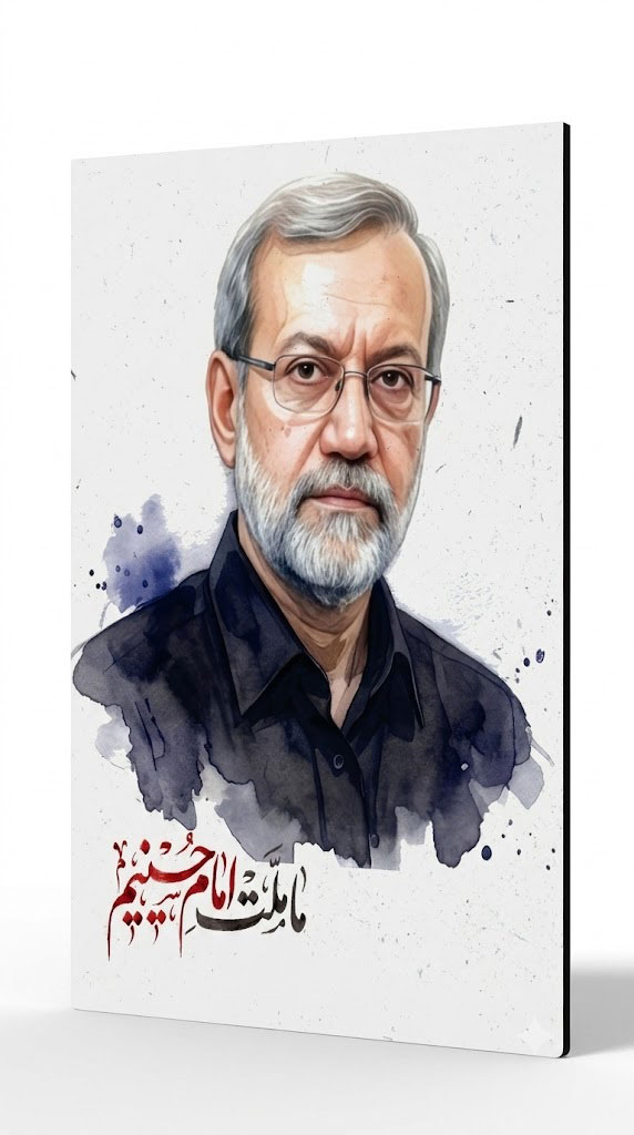 قاب شاسی ما ملت امام حسینیم شهید علی لاریجانی قاب شاسی ما ملت امام حسینیم شهید علی لاریجانی