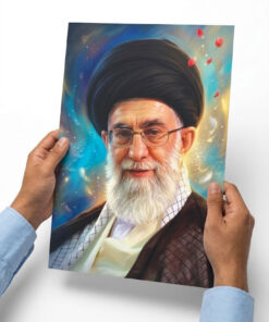 پوستر نقاشی دیجیتال شهید خامنه ای
