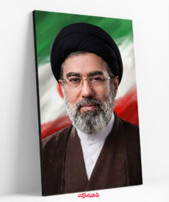 قاب شاسی امام سید مجتبی خامنه ای با پرچم سه رنگ ایران