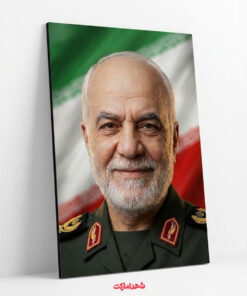 قاب شاسی سردار شهید مجید خادمی با پرچم سه رنگ ایران