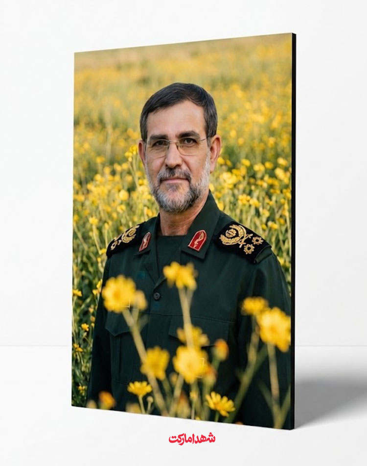 قاب شاسی سردار شهید علیرضا تنگسیری - چاپ عکاسی و تخته MDF قاب شاسی سردار شهید علیرضا تنگسیری - چاپ عکاسی و تخته MDF
